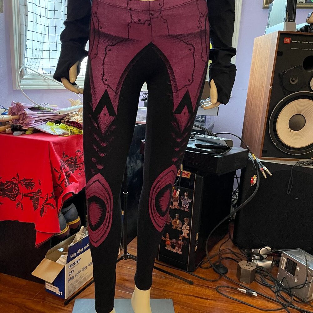 Lip Service Hyperintelligence leggings pants black pink S NWOT